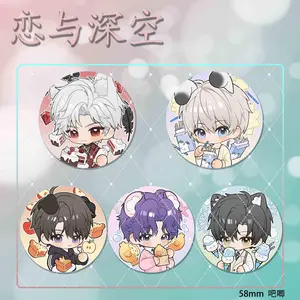 Game Love and Deepspace Button Brooch Cartoon Role Xavier Sylus Zayne Rafayel Badge Lapel Pins Clothing Backpack Accessories