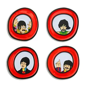 Eaglemoss The Beatles Yellow Submarine Porthole Pin Badge Box Set
