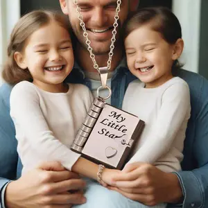 My Little Star Book Necklace for Daughter or Son – Meaningful Birthday or Graduation Gift, a Thoughtful Holiday Keepsake of Love