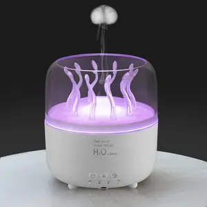 Essential Oil Diffuser with Jellyfish Spray, Ultrasonic Aromatherapy Machine, 7 Color LED Night Light, Silent Mist, Bedroom Use, Remote Control, Valentine's Gift