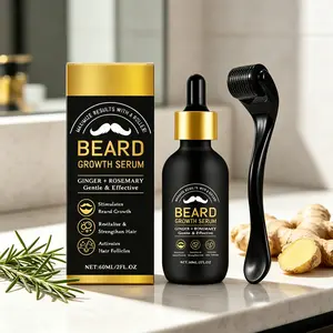 Beard Growth Activator Serum – Revitalize & Strengthen Hair Follicles, Natural Ginger Extract 60ml