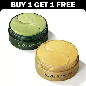 【BUY 1 GET 1 FREE】Avocado & Gold Eye Mask Duo-Alternate Day and Night Use-Eye Mask Reduces Periocular Fine Lines & Eye Bag Care Fades Dark Circles Hydrating Moisturizing Skincare Product Skin Care Gift