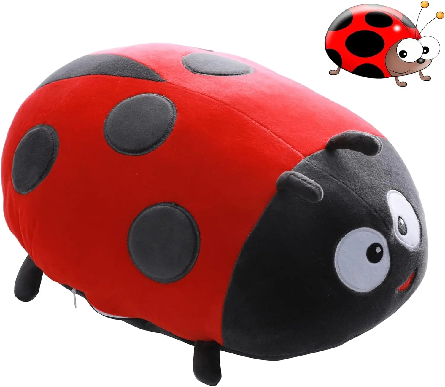 GOOC Official 15.7 Inch Insect Stuffed Animals Insect Plush Toys Pillow Anime Insect Plushie Hugging Pillow Insect Doll Gift for Kids and Lovers in Birthday, Christmas, Valentine's Day