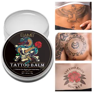 Elaimei Tattoo Care Cream 30g, Deep Moisturizing, Prevents Fading, Soothes Skin, Essential for Tattoo Aftercare, Gentle & Effective Formula