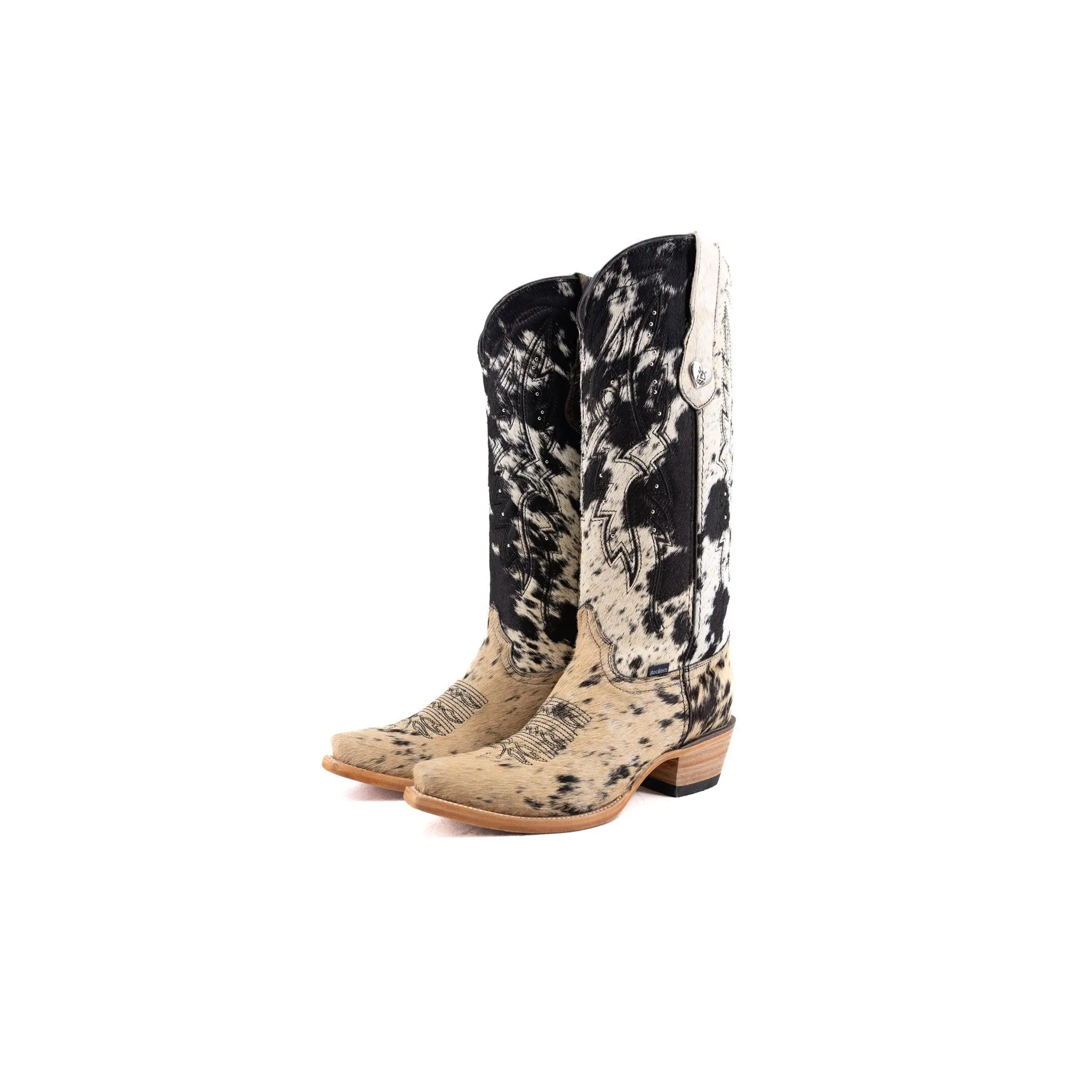 Alexa Cowhide Snip Toe Cowgirl Boot Size 8.5 Box CW93