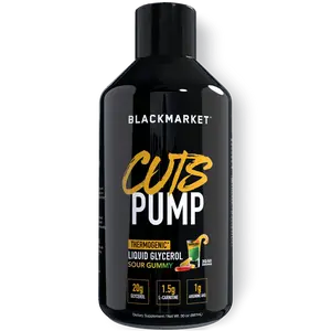 Blackmarket Pump Liquid Glycerol Supplement for Enhanced Endurance & Muscle Hydration Caffeine-Free Pre Workout
