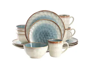 Elama Leann 16 Piece Stoneware Dinnerware Set