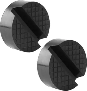 2 count Rubber Jack Pad for Trolley Floor Jack Disk Pad Adapter Pinch Weld Jack Anti-Slip Rail Frame Support Block  Lift Axle Stand