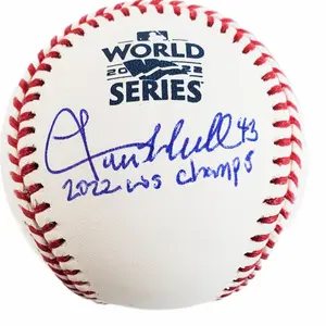 Lance McCullers "22 WS Champs" Signed OML 2022 World Series Baseball (Beckett Witness Certified)