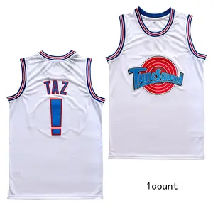 Men's Basketball Jersey Taz ！ Space Movie Terylene Jersey Sport Shirts Clothing Sleeveless Uniform