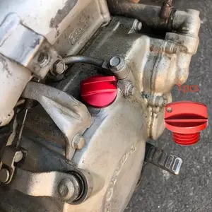 Aluminum Motorcycle Fuel Tank Cap, Spiral Cover Engine Cap, and Blue Colors, Durable Design for Reliable Performance