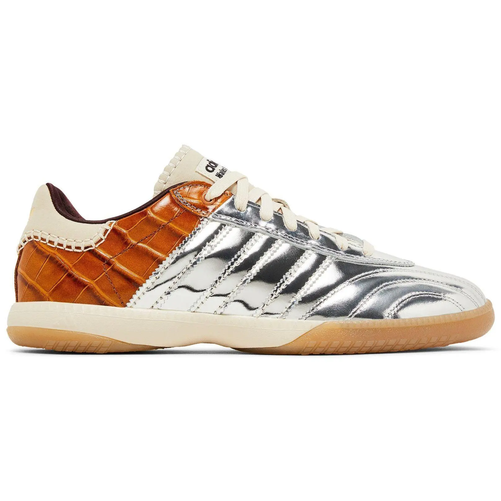 [IH5777] MENS ADIDAS WALES BONNER X SAMBA MILLENNIUM 'SILVER METALLIC EASY YELLOW'