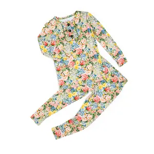 Joanna RUFFLE TWO PIECE Soft Breathable Bamboo Fabric Lounge Set for Girls