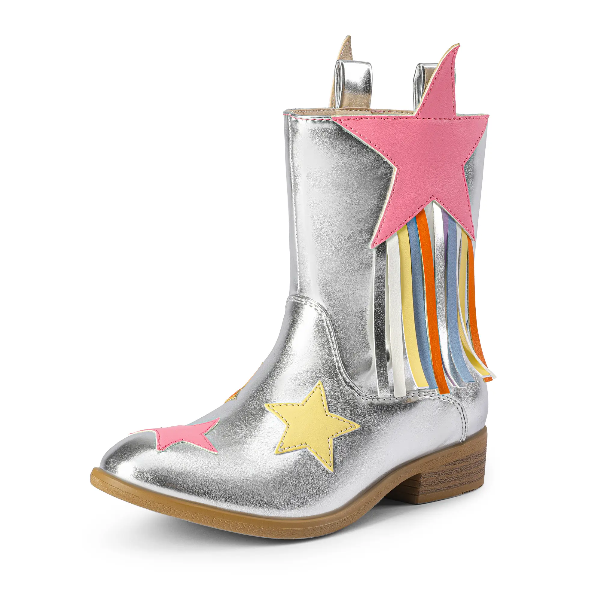 Dream Pairs Girls Cowgirl Cowboy Western Mid Calf Tassel Boots