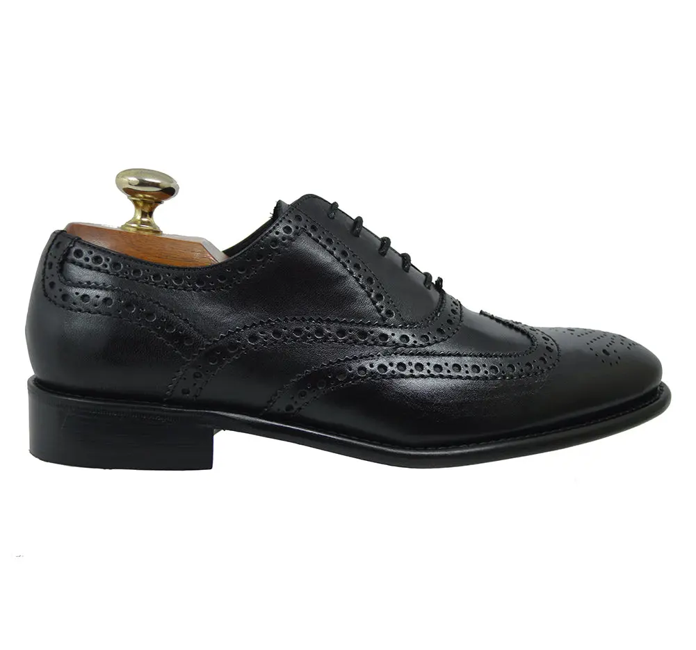 Calzoleria Toscana 2694 Black Leather Brogue