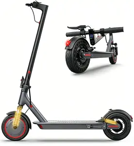 SummerVibes AOPO Adult Electric Scooter-Powerful 500W Motor, 22 MPH Top Speed, 48V 10.5 Ah Battery, Dual-Shock Absorbers, Campus Scooter with BlickLights, Portable Folding Scooter for Daily Commuting & Travel honeycomb solid tire Foldable