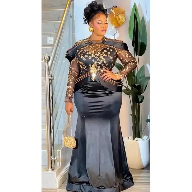 slim fit dress slacks High Neck Long Sleeves Pleated Sleek A-Line Mother of Bride Dress – Loveiss