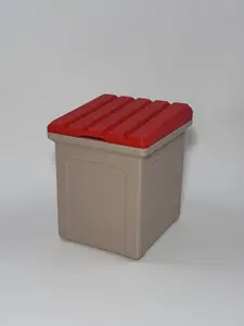 Tan Dumpster Deck Box For Magic The Gathering MTG EDH Commander Custom Deck Box TCG Storage Fits 100 Double Sleeved Tcg Cards