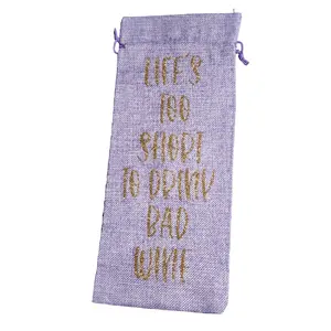 Life's Too Short Gift Wine Bag - Stylish Design for Special Occasions