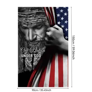 One Nation Under God Flag, Christian Jesus Resurrection Flag, Outdoor House Yard Decoration, Garden Flag, Garden & Patio Decoration