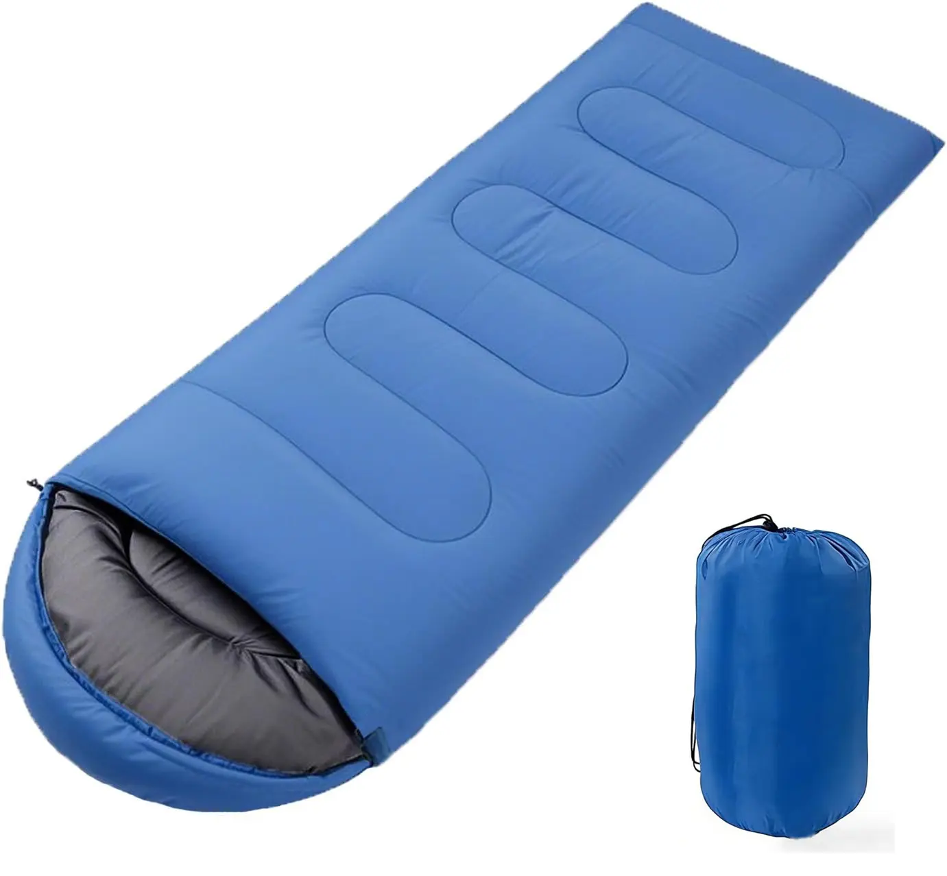 3 Season Sleeping Bag, Portable Waterproof Camping Sleeping Bag for Adults Kids for Cold Weather or Warm Backpacking Hiking, Outdoor, Travel, Mountaineering Indoor Outdoor Use