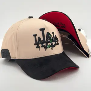 Beige LALALA Crying Dollars Semi-Curved Cap