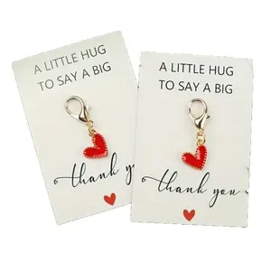 2pcs Heart Design Alloy Keychain, Y2K Gothic Cute Charm for Bag Car Keys, Personalized Thank You Gift for Teacher Girlfriend Mom