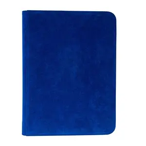 Vivid Deluxe 9-Pocket Zippered PRO-Binder, Blue - Trading Card Accessory with 9-Pocket Pages, Low-Friction Backing, Padded Cover, Holds 360 Cards in Deck Protector Sleeves