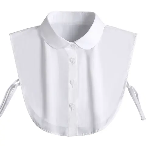 Fakes Collar For Women Dickey Collar Faux Half Shirt Collar  Detachable White Collar One Size Can Be Paired With Various Jackets Suitable For Business, Gatherings, And Various Occasions. Easy To Clean, Comfortable Fabric, Fine Workmanship
