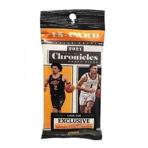 2021 Panini Chronicles Draft Picks Basketball Value Pack - 15 Units, Exclusive Playbook Cards, Bronze Parallels, On-Card Opti-Chrome Autographs