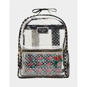 Betsey Johnson CLEAR BACKPACK DOTS