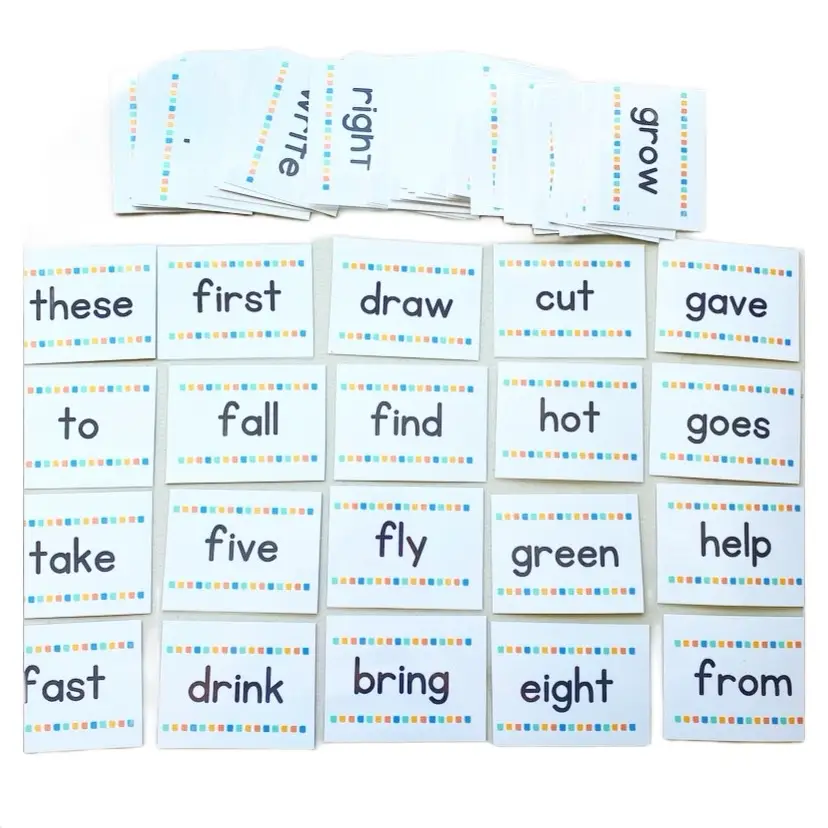 2nd Grade Learning FLASH CARDS Sight Words - 70 Cards