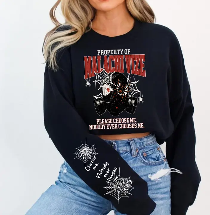 Property Of Malachi Vize Sweatshirt, 	Little Stranger Bookish Vintage Malachi Vize Run Little Liar Sweatshirt, Little Stranger Hoodie, Leigh Rivers Shirt, Dark Romance Merch