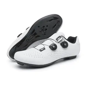 [Sneakers] Men'S Professional Cycling Shoes Rotary Buckle Solid Color Luminous Color Changing Cycling Shoes Mountain Road Bike Shoes Lock Bottom Women'S Professional Cycling Shoes