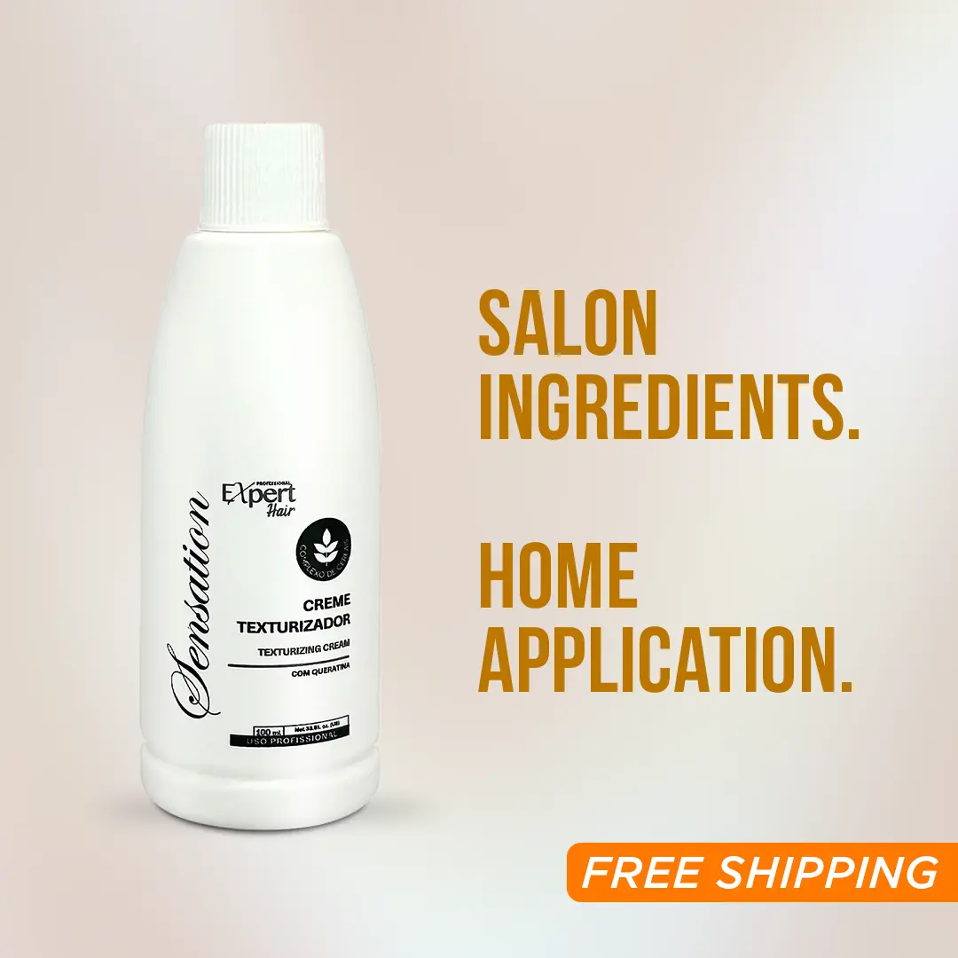 [Expert Hair] Sensation Professional Texturizing Cream 100ml/3.38fl.oz | Anti-Frizz Smoothing Styling Cream for Curly, Wavy & Straight Hair, Salon-Quality Hair Texturizer & Definer