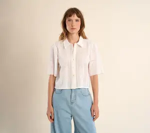 Molly Bracken Eyelet Button Down Shirt