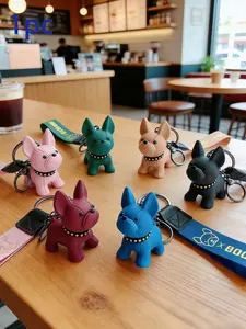 Bichon Frise Keychain, Soft Gel 3D Figure, Lightweight and Durable, Anti-Oxidation, Stackable, Perfect for Couples and Daily Commute