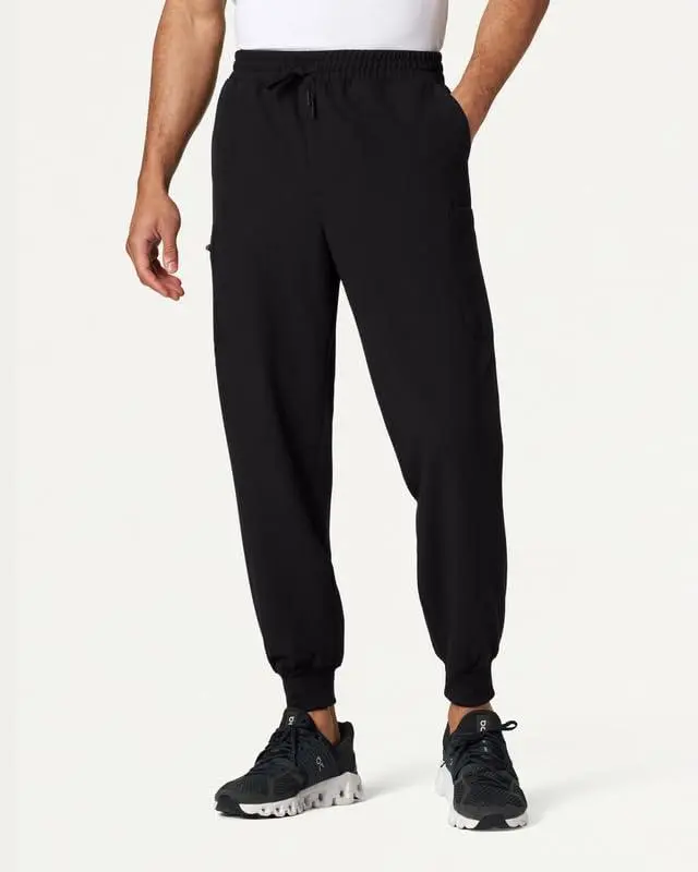 JAANUU Osmo Men’s Scrub Jogger Pants – UltraLAST 4-Way Stretch, 8 Pockets, Classic Fit, Mid-Rise Medical Uniform Joggers  Men's Scrub Jogger Pants - Mid-Rise Classic Fit, 4-Way Stretch