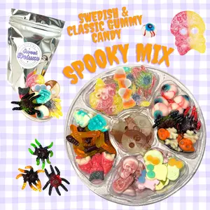 Spooky Halloween Candy Salad Classic's and Swedish Candy Mix