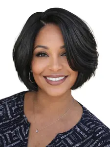 Fashionable Women's Medium Length Bob Wig, 11 Inch Straight Hair, Synthetic Hair, Multiple Colors Available, Easy to Wear and Manage, Straight Bob Wigs