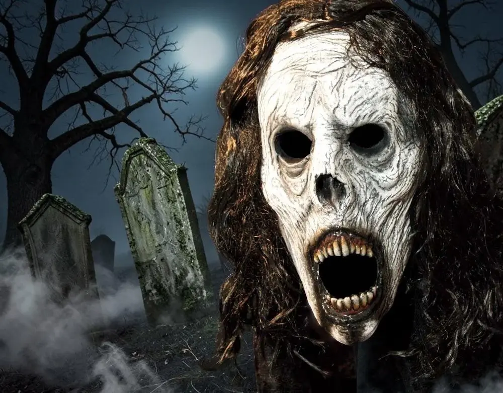 Weeping Wraith (La Llorona) - Half Mask - Black Variant