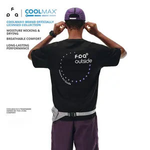 FPA polka dot slogan sports T-shirt — crew neck, summer outdoor casual couples tee in black and white