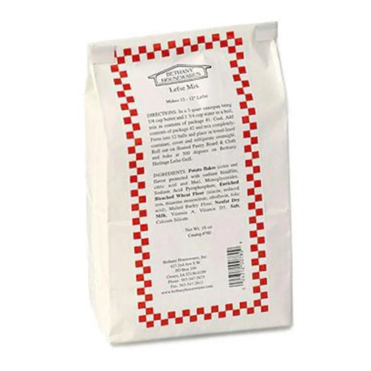 Bethany Housewares 780 Easy-Mix Lefse Mix - 16oz, Makes 12 Rounds for Homemade Lefse Kitchen Baking Preparation