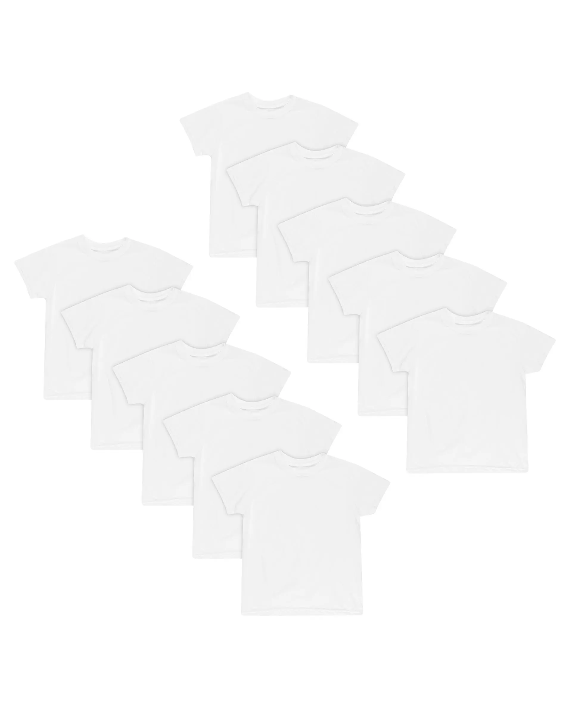Hanes EcoSmart Boys' Undershirt, 10-Pack, White Hanes EcoSmart Boys' Undershirt, 10-Pack, White