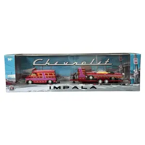 M2 Machines Auto-Haulers 1971 Chevrolet G10 Van & 1964 Chevrolet Impala SS 409 Convertible
