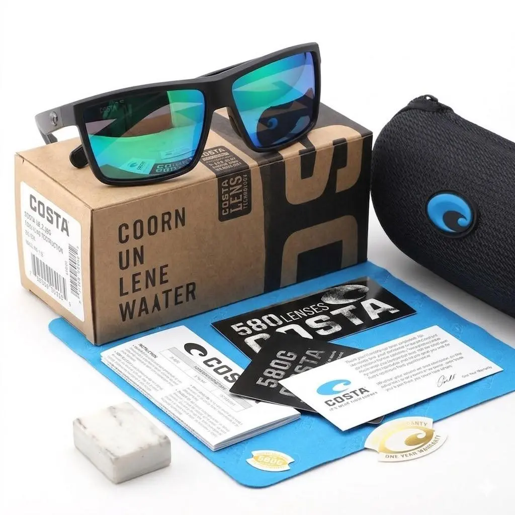 Costa Del Mar Rinconcito Polarized Sunglasses – Retail Packaging Included, Dustproof, Windproof, Anti-Blue Light, Anti-UV, Gifts For Him