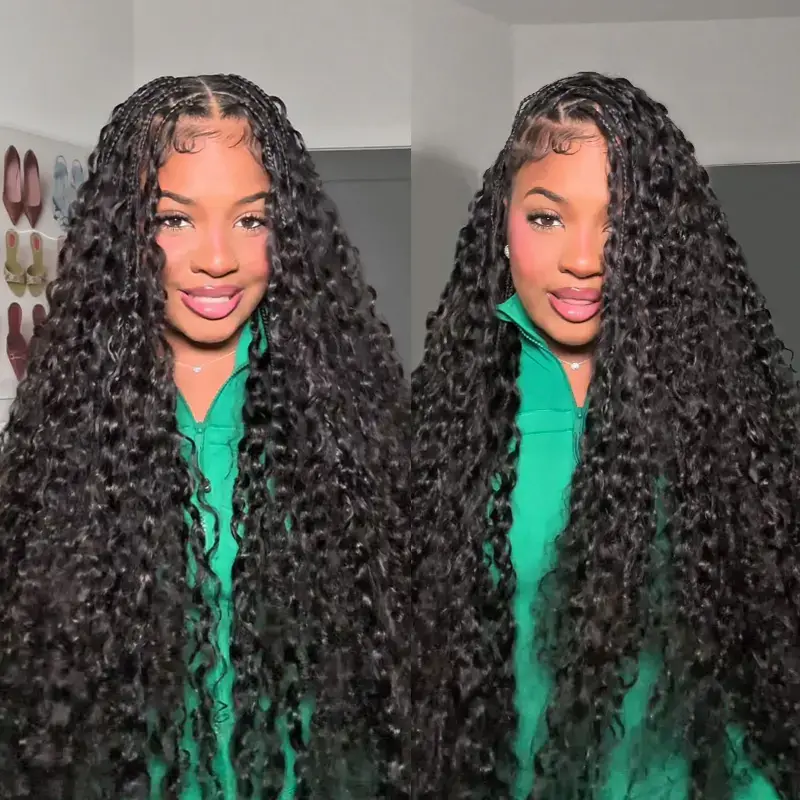 Hot Miracle Knots Hair Burmese Curly Feather Crochet Hair Kinky Curly Pre-Separated Invisible Crochet Hair Extensions For Black Women