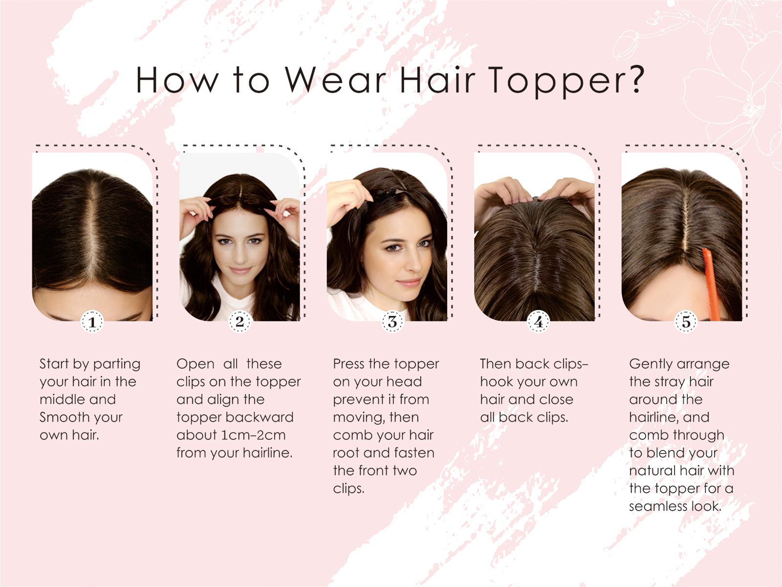 PANEWAY Hair Topper for Women - 16 Inch Curly/Wavy Clip-In Hairpiece for Thinning Hair, 6.5’’x6.5’’ Natural Base, Soft Synthetic Fiber for Daily Volume & Softness,Rich gradient colors