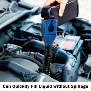 3PCS Oil/Gas Funnel Set Portable Foldable & Handy Can Quickly Fill Liquid without Spillage for Easy Maintenance