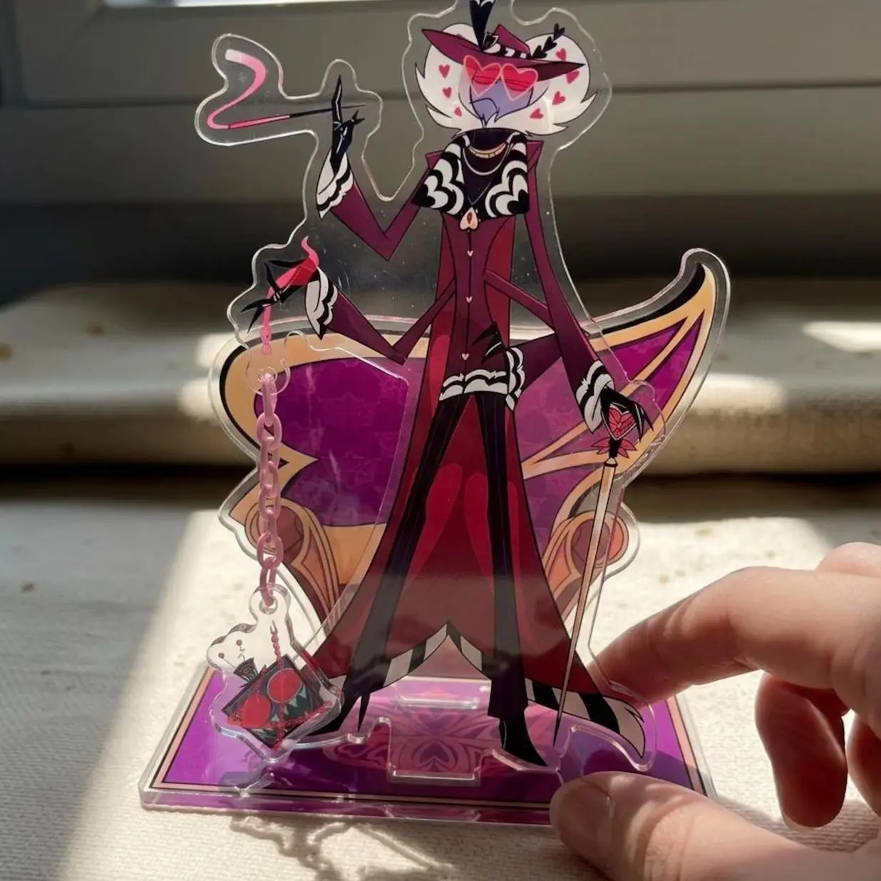 Anime Style Hazbin Hotel Valentino & Vox - Custom Acrylic Standee - Fan Gift